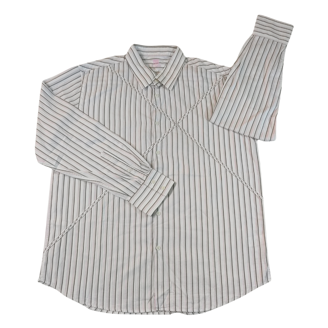 XL - Preloved Men Stripped Longsleeve Shirt