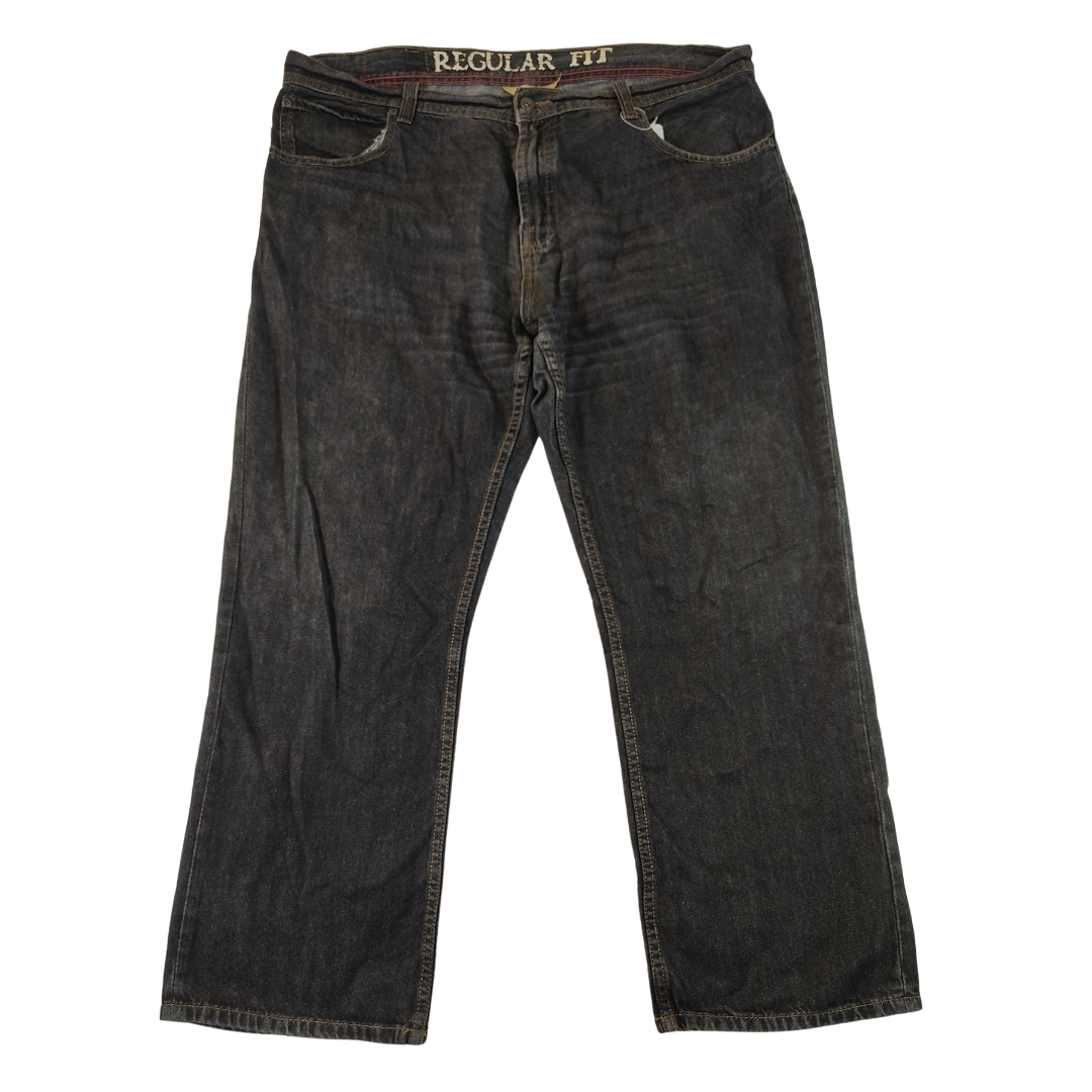 Waist 40 (Short) - Maine Black Wash Bootcut Jeans