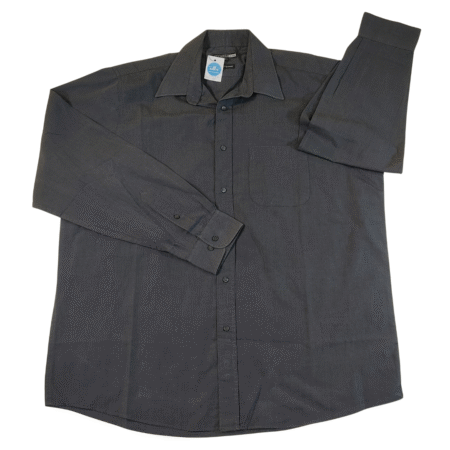 Large - George Dark Grey Longsleeve Shirts