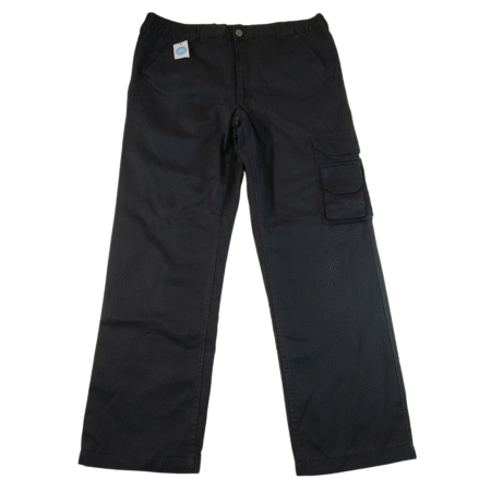 Waist 36 - Preloved Black Cargo Men'S Trousers
