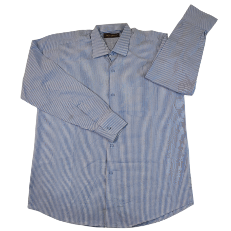 Large - Cotton Striped Longsleeve Shirts