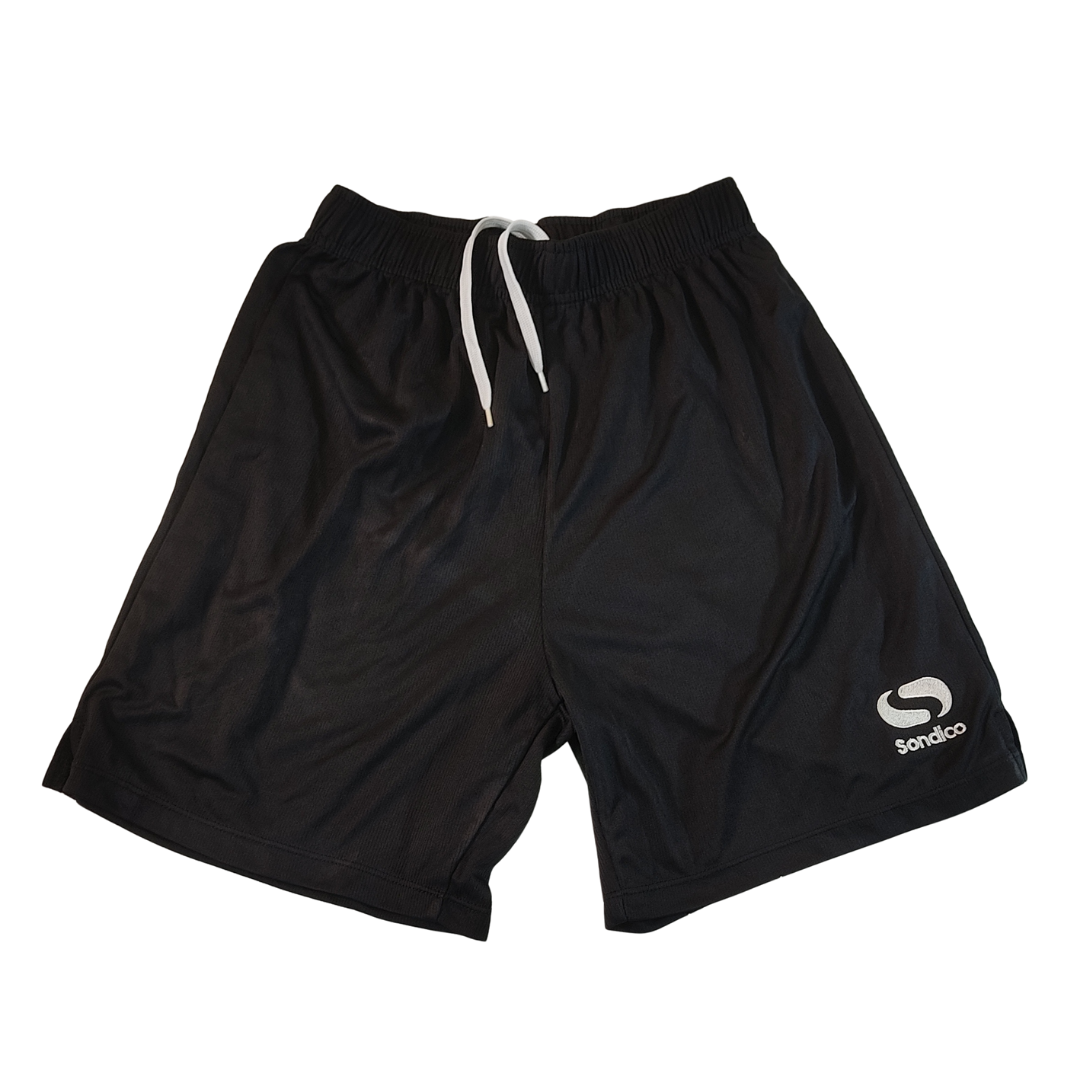 Waist 28 - Sondico Black Jersey Men Casual Shorts