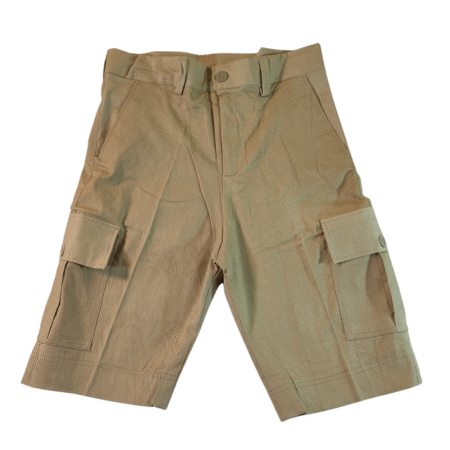 Custom Made Straight Fit Cargo Shorts - Brown