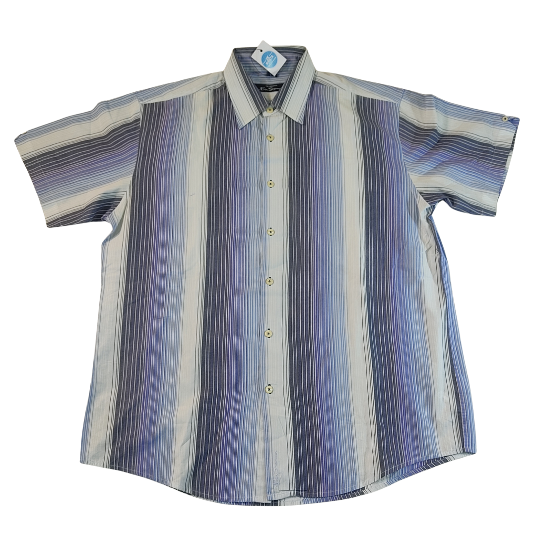 Large - Ben Sherman Striped Shortsleeve Shirt