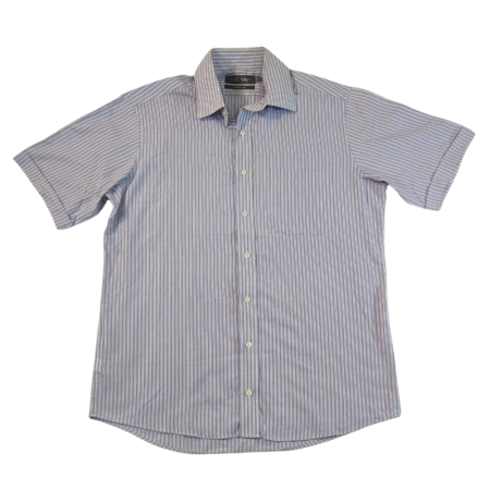 Medium - M&S Striped Shortsleeve Shirt