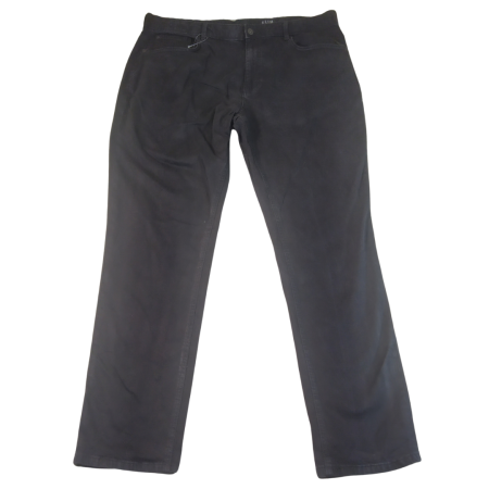 4XL - George Black Straight Skinny Mens Jeans