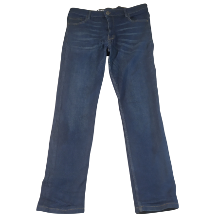 2XL - George Dirty Blue Stretchy Distressed Skinny Mens Jeans