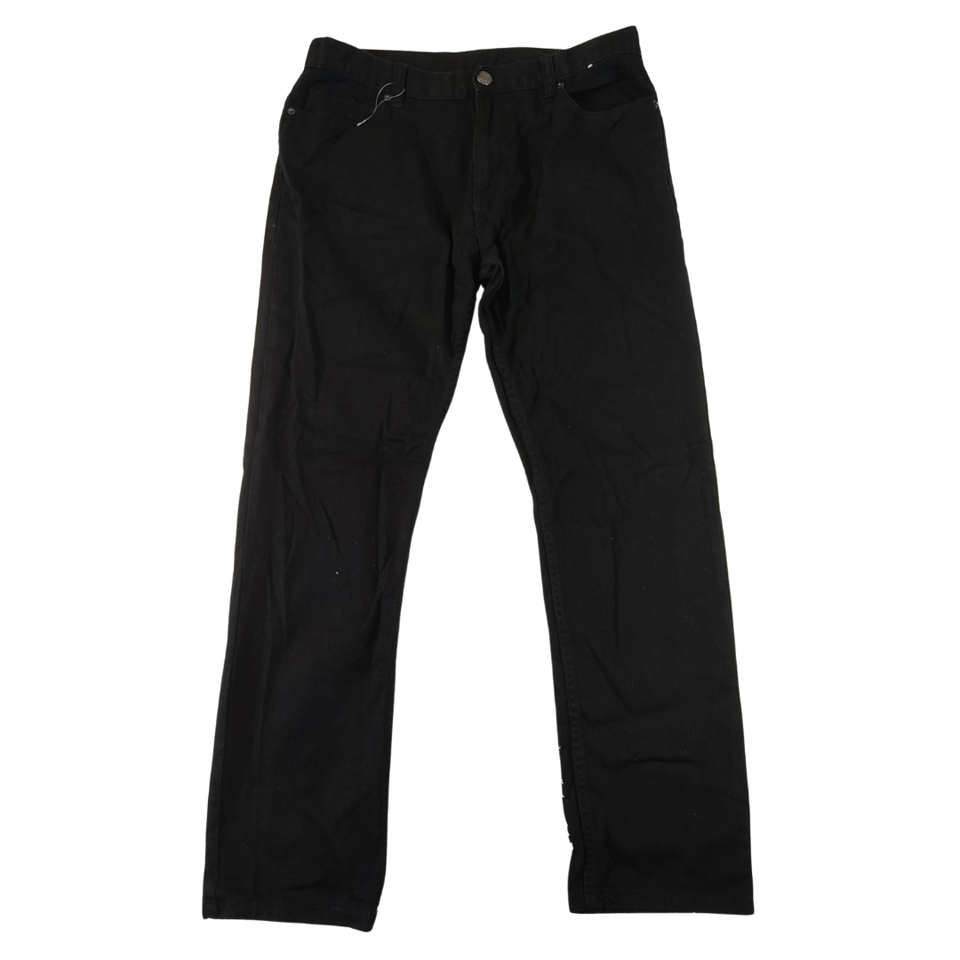 Large - Unbranded Black Straight Leg Mens Jeans