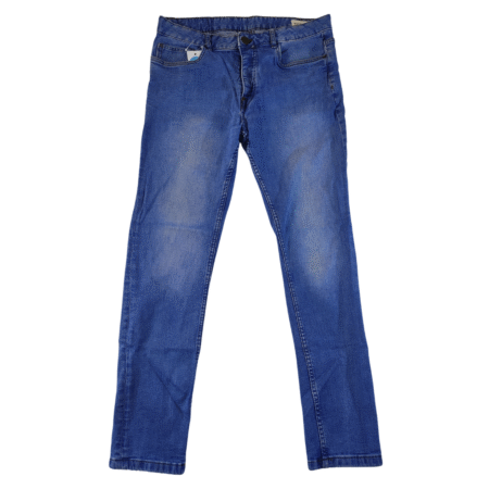 Large - Denim Co Blue Stretchy Skinny Mens Jeans