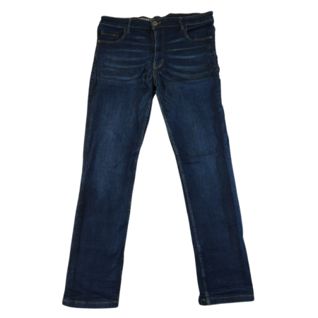 2XL - George Dirty Blue Stretchy Distressed Skinny Mens Jeans