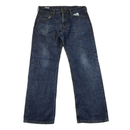 2XL - Levi Strauss and Co Blue Shredded Leg Straight Mens Jeans