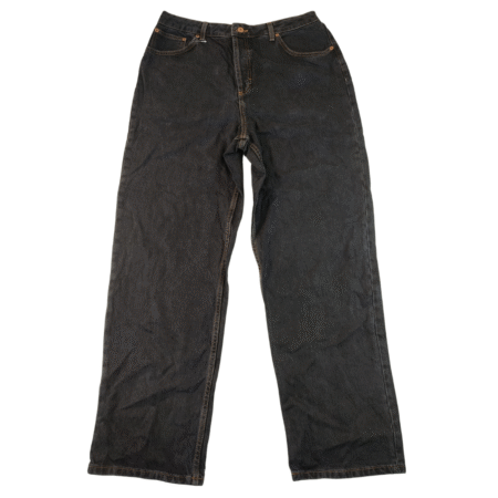 Medium - Topshop Black Straight Leg Mens Jeans