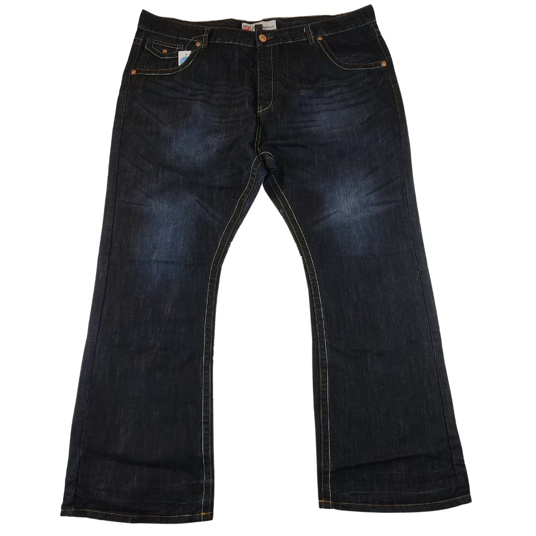 6XL - Apt Jeans Blue Straight Leg Mens Jeans