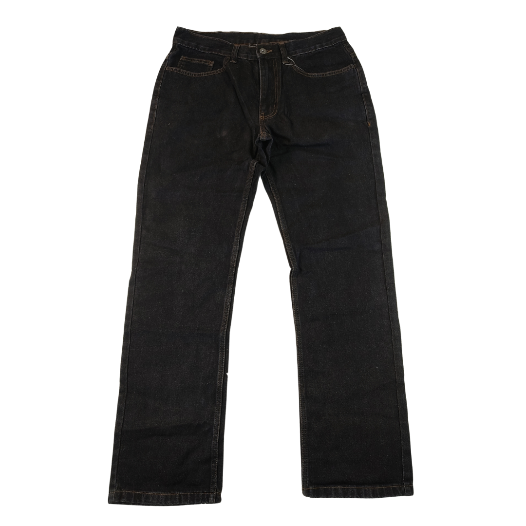 Medium - George Black Straight Leg Mens Jeans