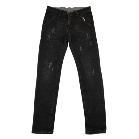 Small - Burberry Grey Skinny Ripped Stretchy Mens Jeans(premium)