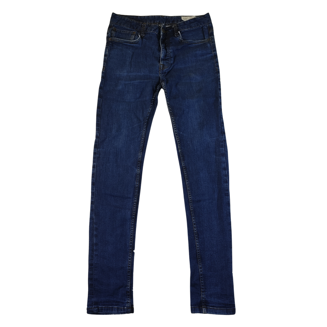 Small - Denim Co Blue Stretchy Skinny Mens Jeans
