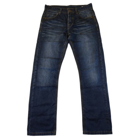 Small - Aviator Blue Wash Straight Leg Mens Jeans