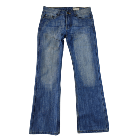 Small - Denim Co Blue Wash Straight Leg Mens Jeans(Tagged 29)
