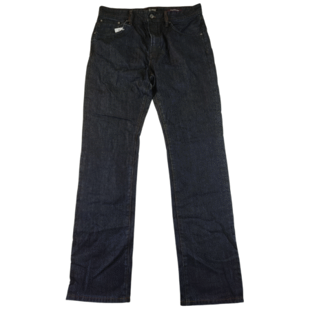 Large -Jeff Banks Blue Straight Leg Mens Jeans(Long)