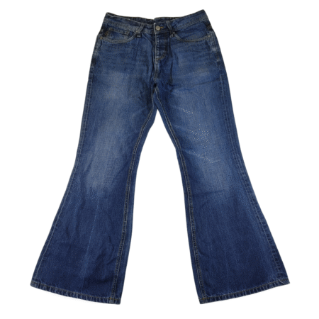 Medium - Jack and Jones Blue Boot Cut Mens Jeans