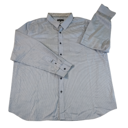 2XL - Jeff Banks Stripped Longsleeve Shirt