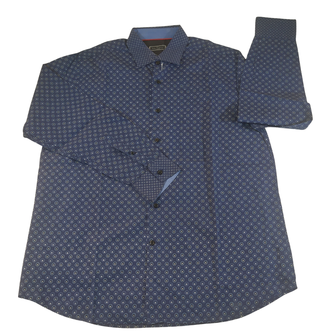 XL - Peter England Patterned Longsleeve Shirt